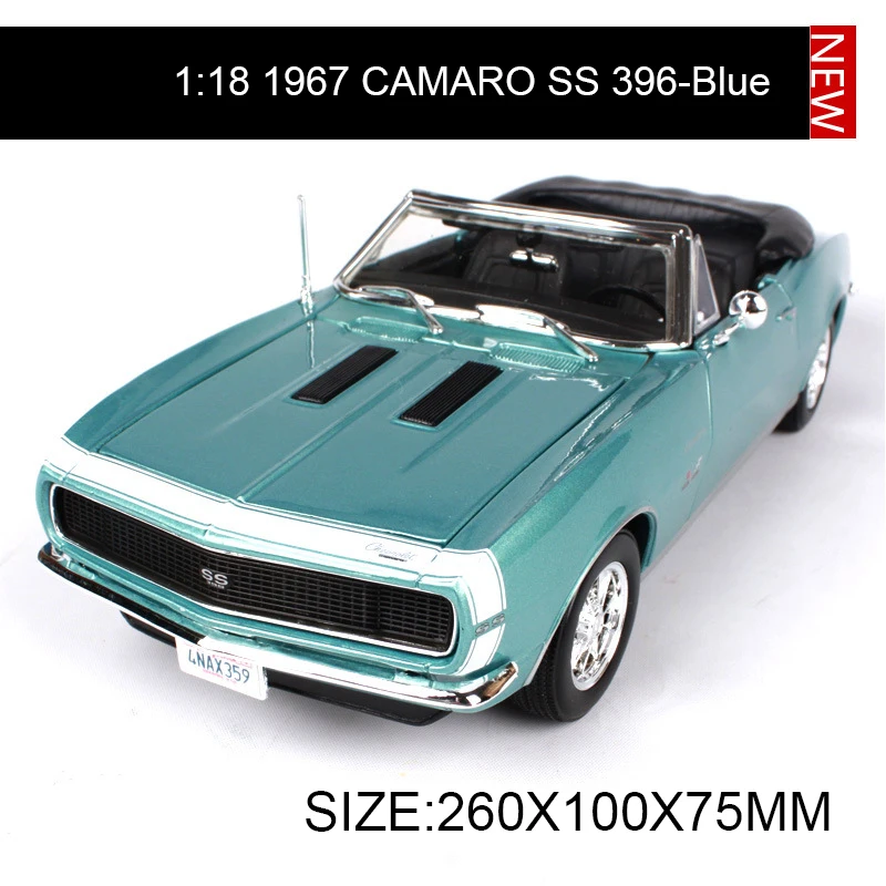 Maisto 1:18 литая машина Chevy 1967 CAMARO SS 396 Roadster мышечные автомобили из сплава