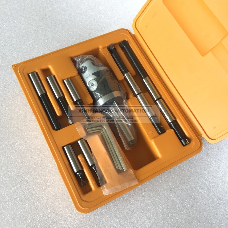 

MT3 M12 Arbor F1 -12 50mm boring head and 9pcs 12mm boring bars, boring head set MT3 taper boring bars set
