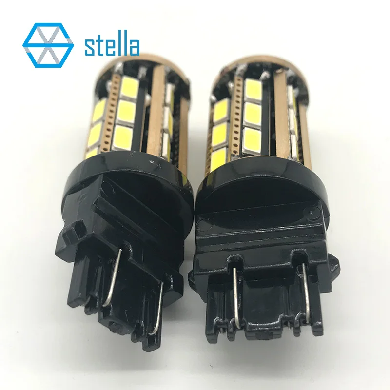 2шт T25/3157 P27/7W светодиодный авто лампа Янтарный/красный/белый стоп светильник