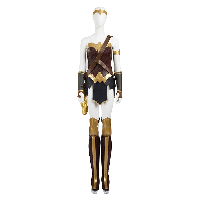 Костюм для косплея Чудо-Женщина Диана на заказ Полный комплект Обувь с париком |