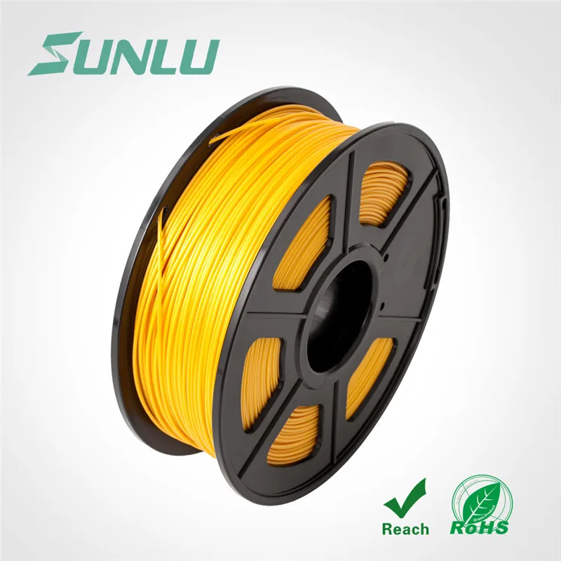 golden yellow-ABS SUNLU 3D нить ABS 3d принтер нить 1,75 мм 1 кг катушка(2.2lbs) 3D печать нити измерения Точность+/-0,02 мм - Цвет: golden yellow-ABS