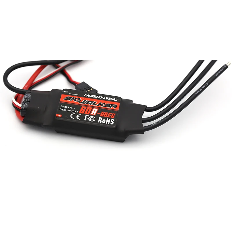 Hobbywing SkyWalker 60A 2-6S Lipo бесщеточный мотор ESC для самолетов на дистанционном