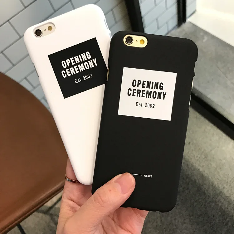 Простой Черный Белый Английский Письмо чехол для iPhone X XR XS Max 6 S 7 8 Plus половина