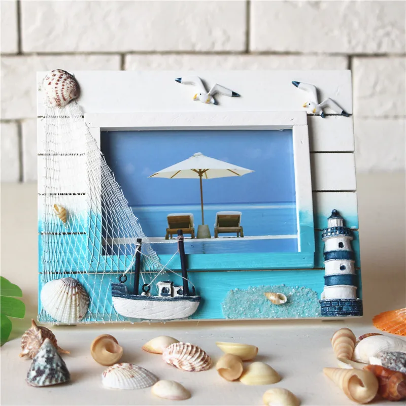 5 дюймов Средиземноморский дом твердая деревянная фоторамка для дома рабочего