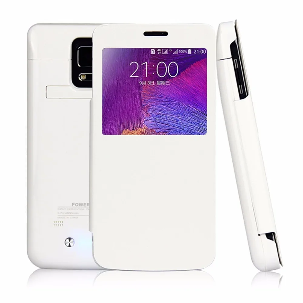 NEWDERY расширенный внешний аккумулятор зарядное устройство для samsung Note4 N9100 4800 мАч Зарядка батареи защитный чехол с подставкой