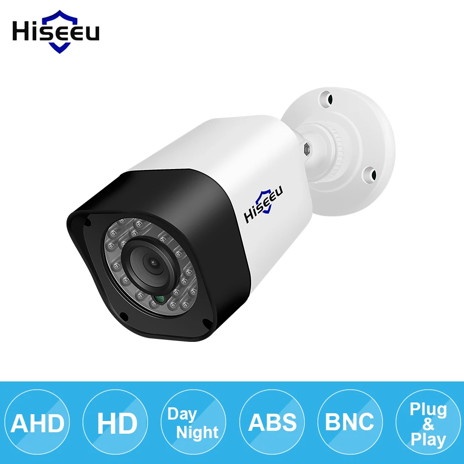 Водонепроницаемая камера видеонаблюдения Hiseeu AHD 720P 1080P|Камеры видеонаблюдения| |