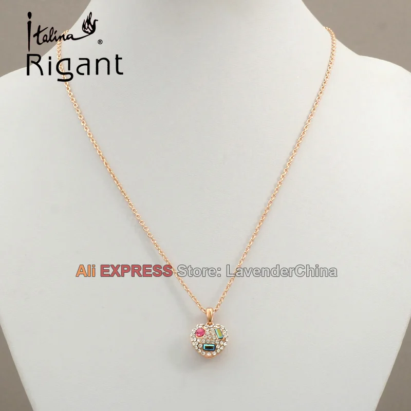 A1 p349 Italina Rigant со стразами сердце клоуна Уход за кожей лица Цепочки и ожерелья