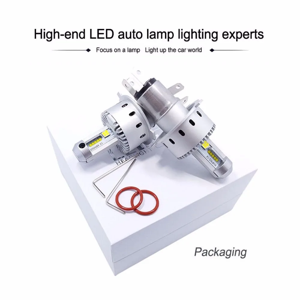 2 * High End CanBUS светодиодный авто лампы фар с чипом CREE XHP50 для H4 H7 H8 H9 H11 9006 9005 Hi Lo