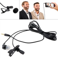 4 pole 3 5mm headsets microphone suit mobile phone dslr clip on lapel condenser microphone for recording speaking lectures