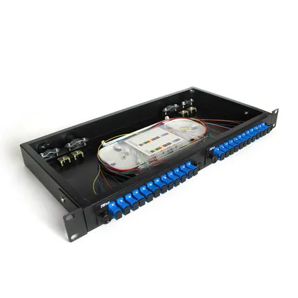 24 Ports Rack-Mount Thickening Fiber Optic Box SC Termination Distribution | Компьютеры и офис