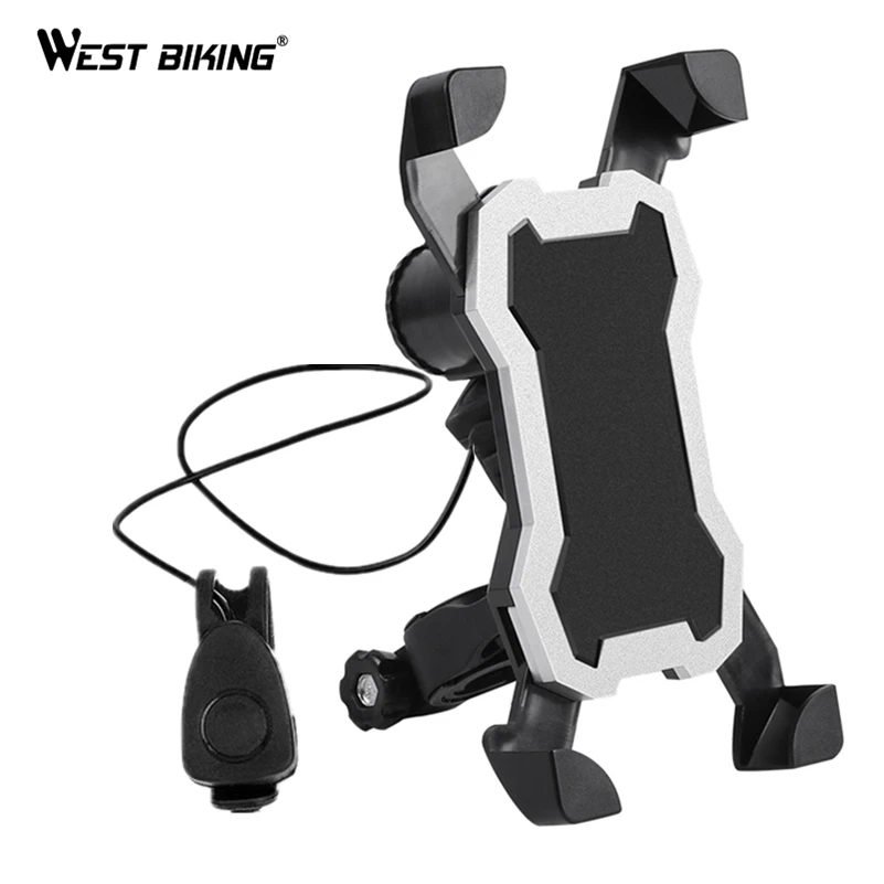 WEST BIKING велосипедный держатель для телефона с роговым велосипедом 5 режимов 3 6