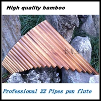 professional bamboo panflute 22 pipes woodwind flauta xiao curved handmade panpipes musical instrument pan flute