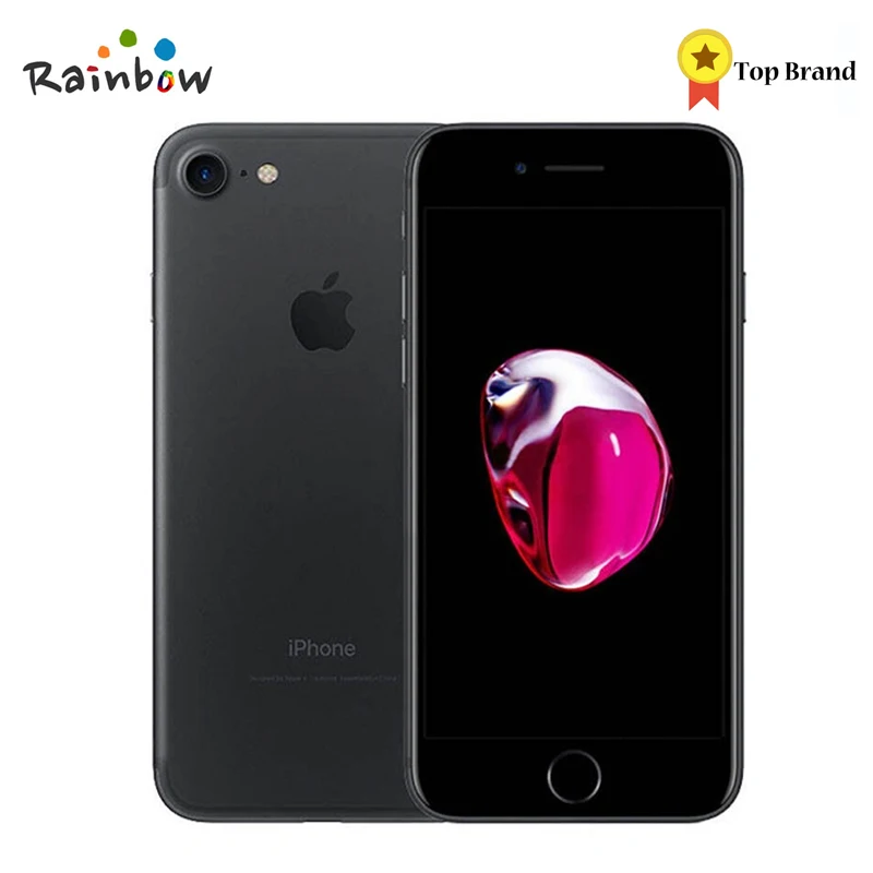 Для Apple iPhone 7 2 Гб Оперативная память 32/128/256 ГБ Встроенная память 4," IOS сотовый телефон 12.0MP Камера 4 ядра 4K видео LTE 1960 мА/ч, за счет сканера отпечатков пальцев