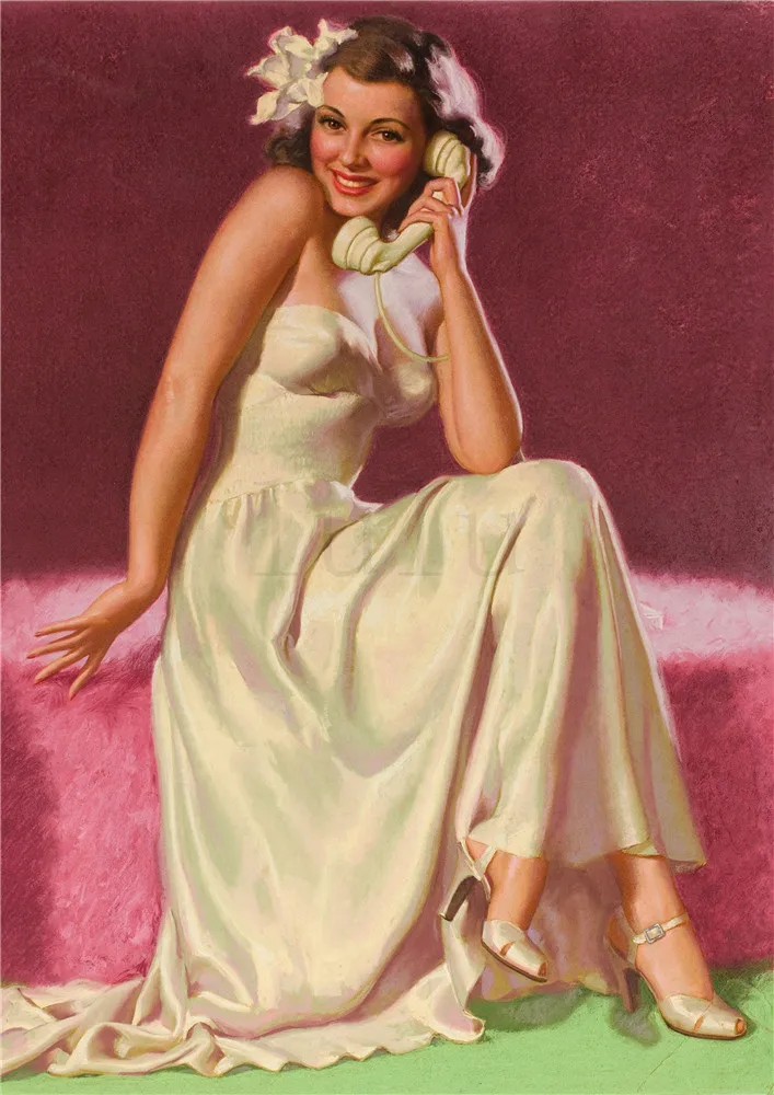 Прозрачный Американская красота Pinup плакаты яркий цвет хорошее качество украшения дома - Цвет: Прозрачный