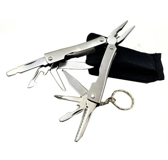 Type 4 Multitool Pliers, Multi-Purpose Folding Knives Keychain Pliers for Outdoor Survival Camping Hiking Emergency Hand Tool - Цвет: Type 4