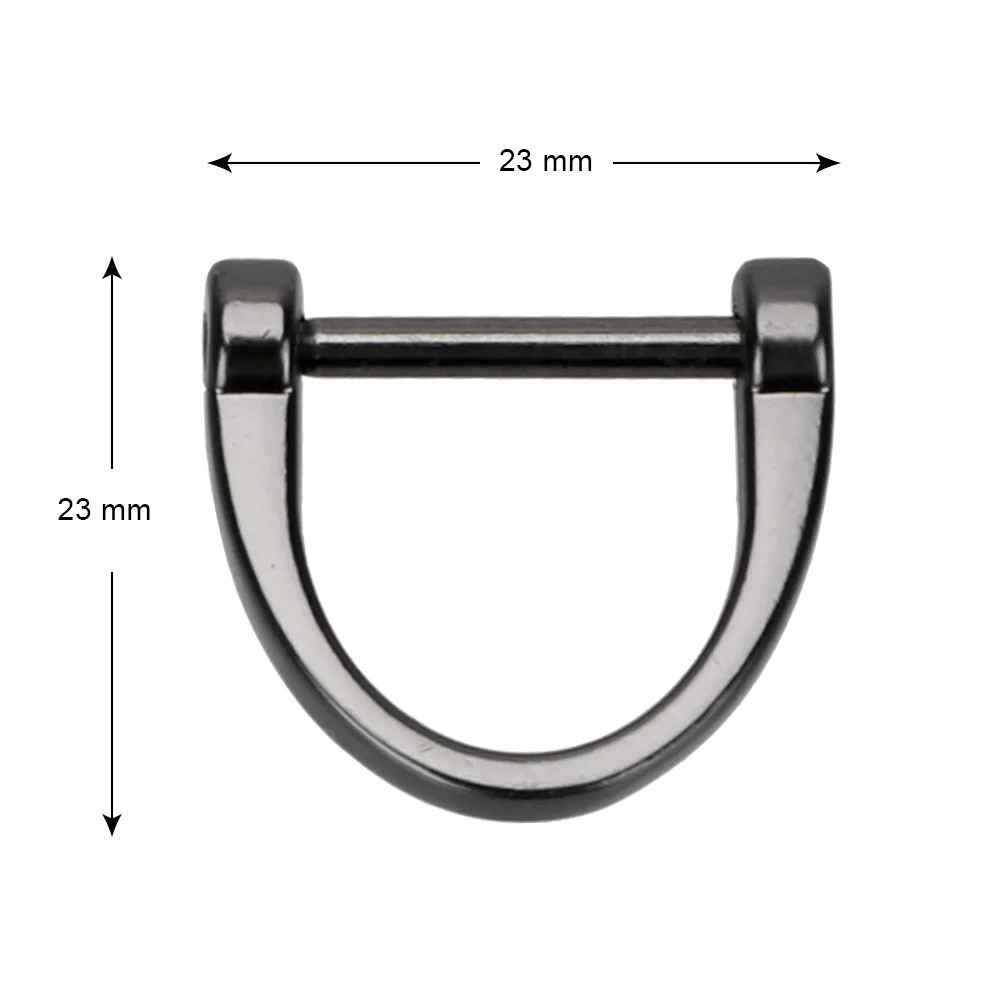 

FORAUTO Car Keychain D Shape Horseshoe Key Holder Key Ring Thick Rod Metal Key Rings Classic Car-styling Interior Accessories