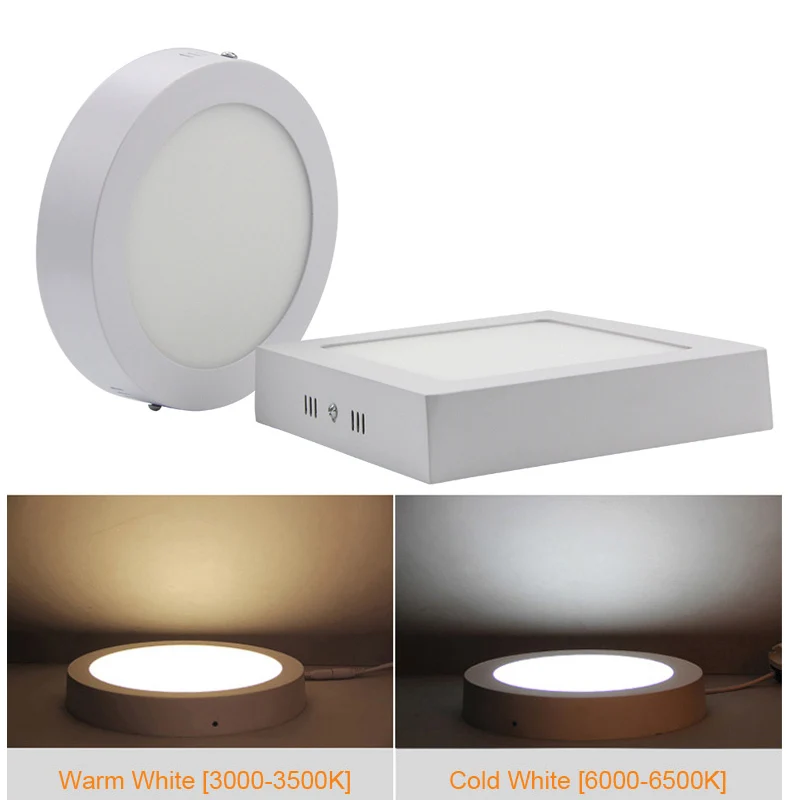 Светодиодный панельный светильник 6 Вт 12 18 поверхностное крепление светодиодные