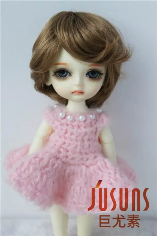 JD075 1/8 Модные Синтетические мохер BJD парики для кукол Размер 5-6 дюймов модные короткие кукольные волосы высокое качество Аксессуары для кукол