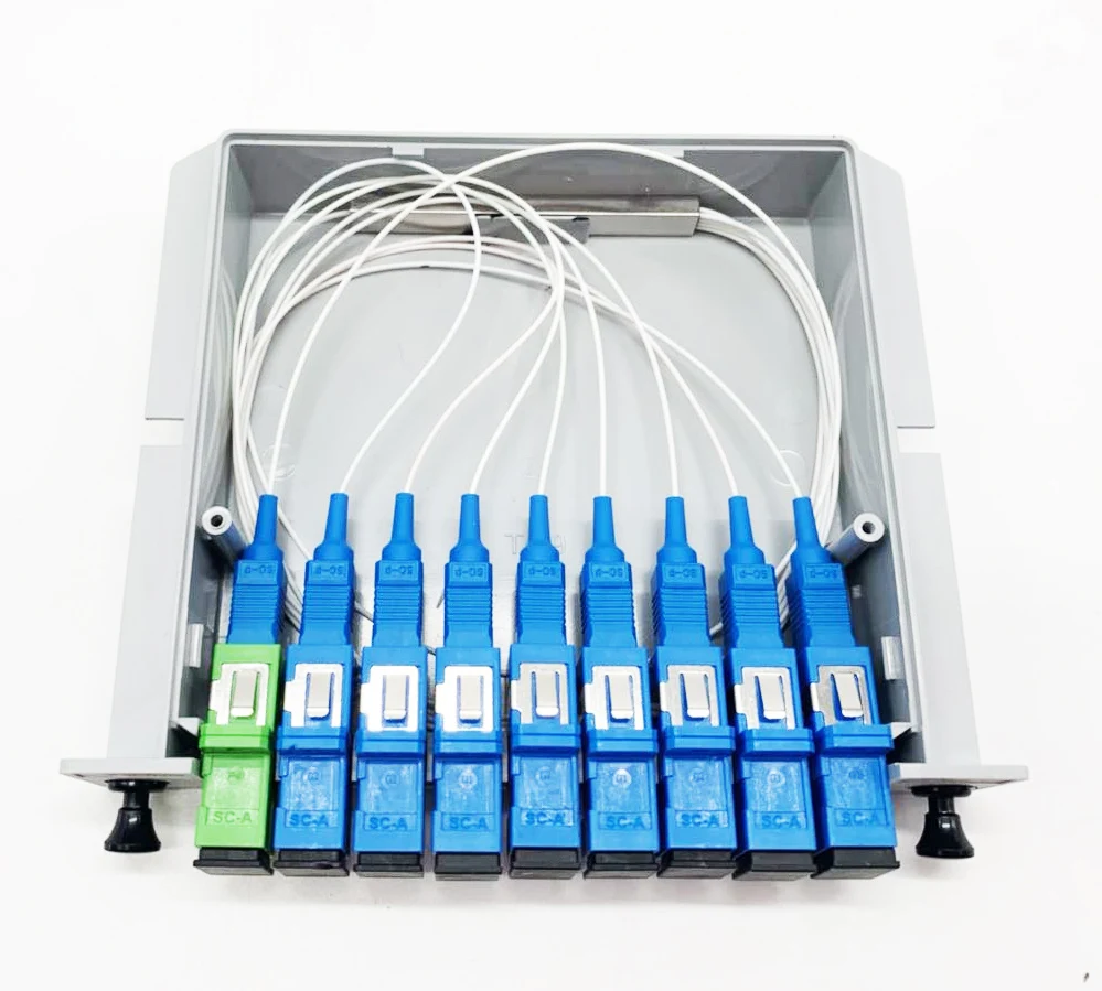 SC APC PLC 1X8 Сплиттер Волоконно-оптический ящик FTTH сплиттер коробка с плоского типа