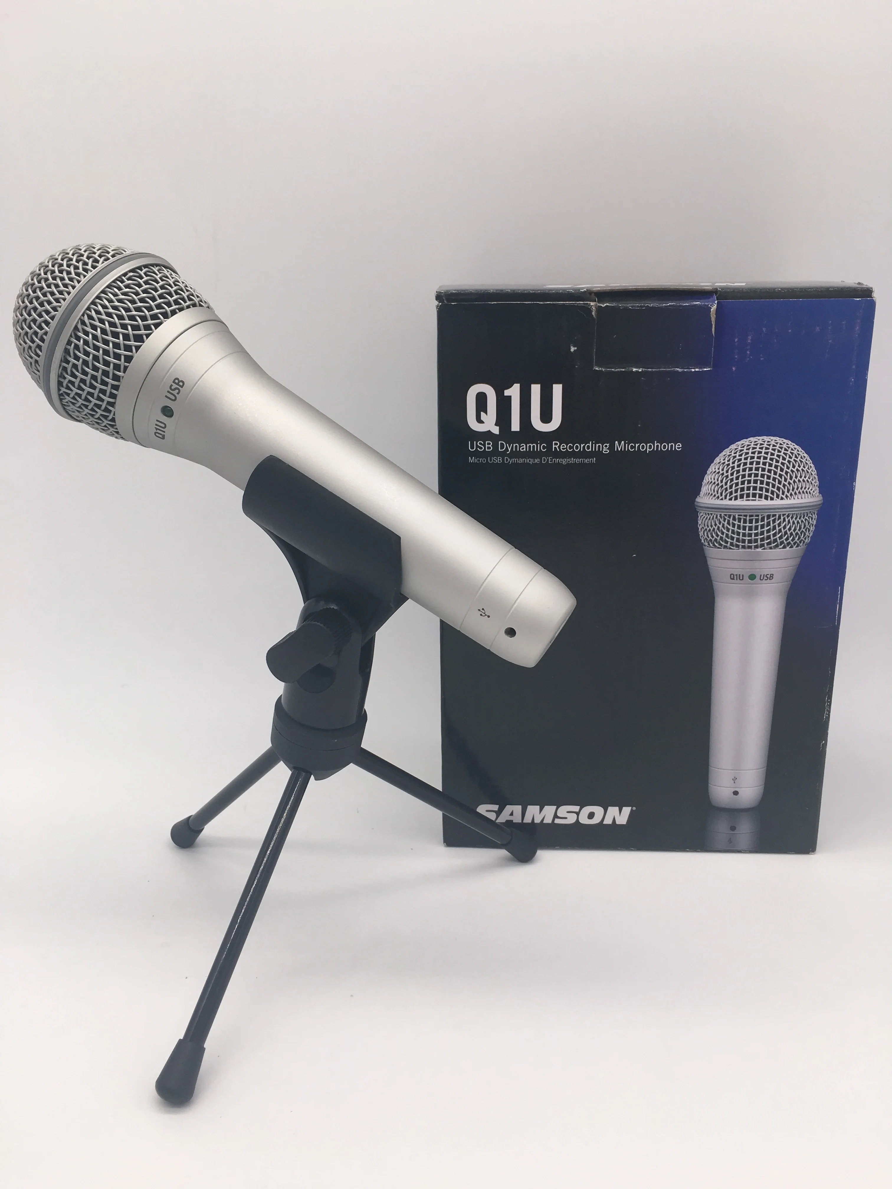 Оригинальный Динамический Ручной USB микрофон Samson Q1U для вокальных инструментов