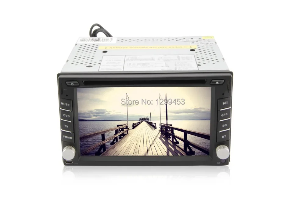 6,2-дюймовый универсальный 2 Din автомобильный DVD-плеер с навигацией GPS (по желанию) BT RDS сенсорный экран TV (по желанию) радио включено.