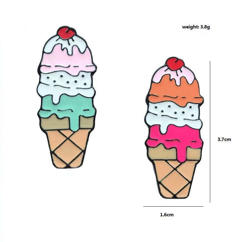 Значок с изображением мороженого и десерта | Украшения аксессуары