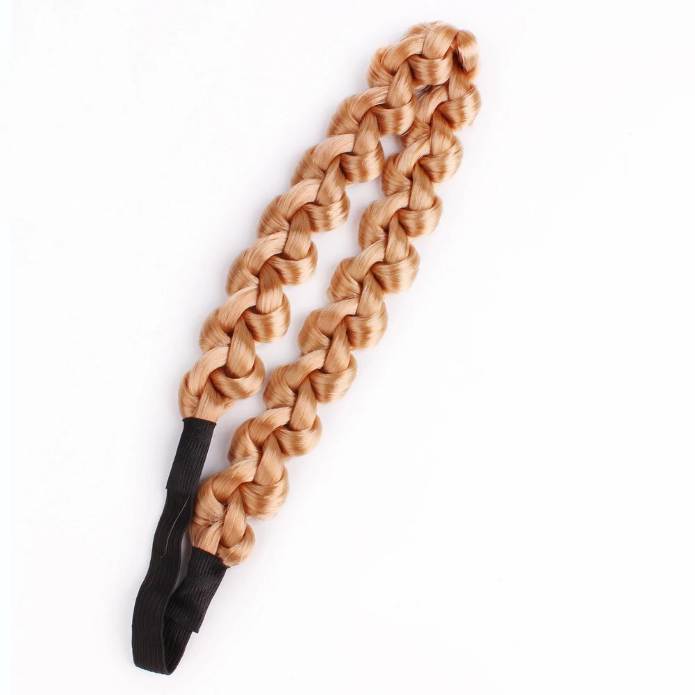 Ободок для волос Женский аксессуары плетеная эластичная лента 2 см |