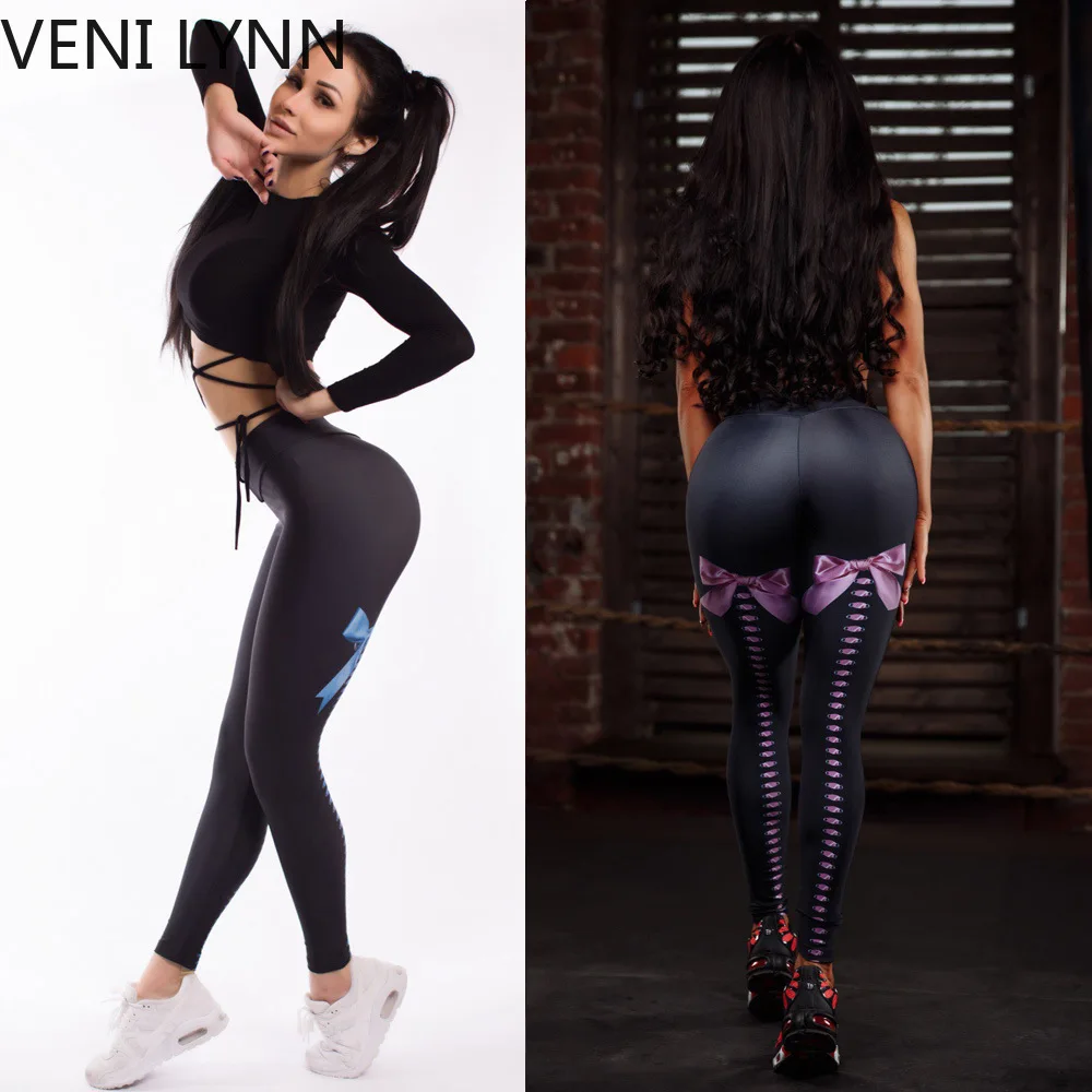 VENI LYNN 2018 леггинсы для фитнеса спортивные Леггинсы бега женщин белые штаны с