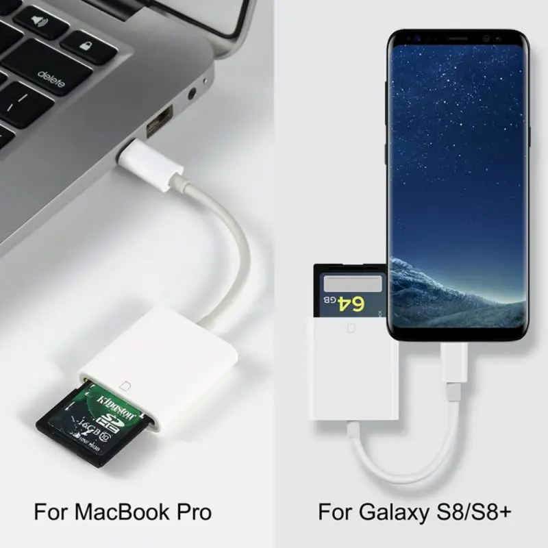 USB-C считыватель карт OTG type-C телефон ноутбук компьютерные аксессуары для