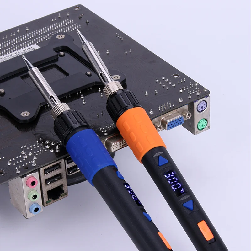 

A-BF GT90E/GT110E adjustable thermostatic electric digital display soldering iron 90W/110W electronic repair wire set