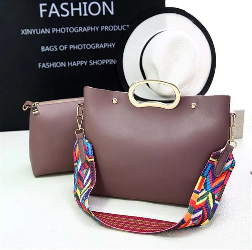 Модные женские туфли Сумки комплект с короткими ручками женский известный бренд