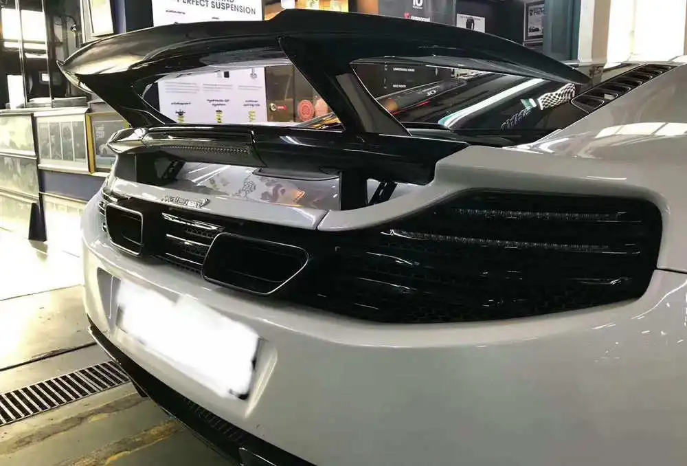 Авто задний бампер крыло багажника крыло губы углерода Fibber спойлер для Mclaren MP4-12C 650S 675T кузов комплект задний губа для бампера