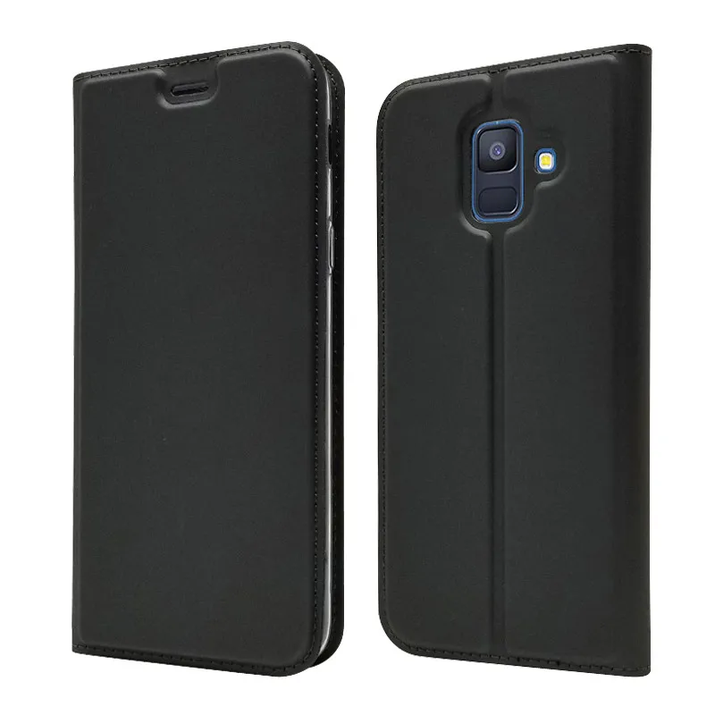 Роскошные Флип-Чехлы из искусственной кожи для Samsung Galaxy A8 A6 Plus 2018 A3 A5 A7 J3 J5 J7 2017 A9