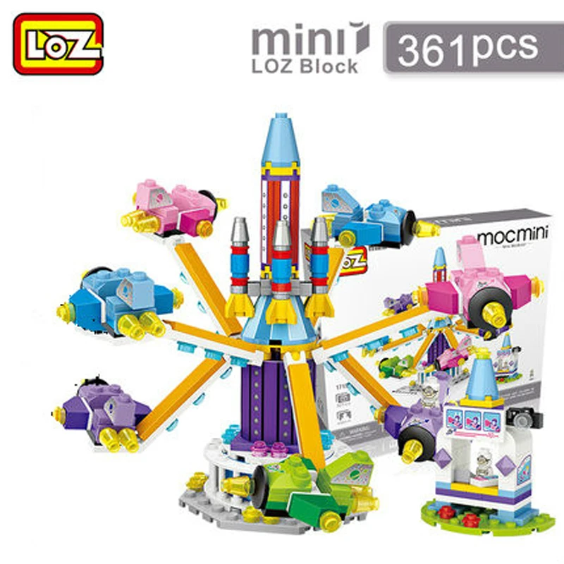 Детский пластиковый конструктор колесо обозрения модель 1718|nick toys|loz toytoys children |