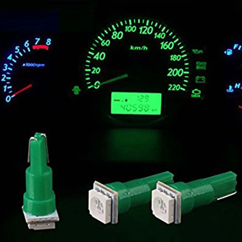 YSY 300 шт. Высокое качество 10 Синий T5 5050 1SMD клиновидная Панель Светодиодный