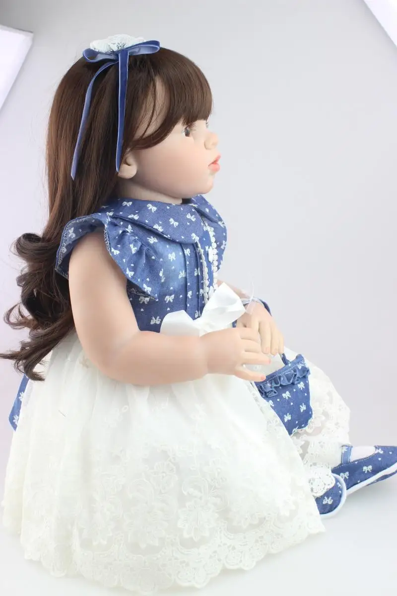 Реалистичная силиконовая кукла-реборн для девочек Мягкая кукла-младенец подарок