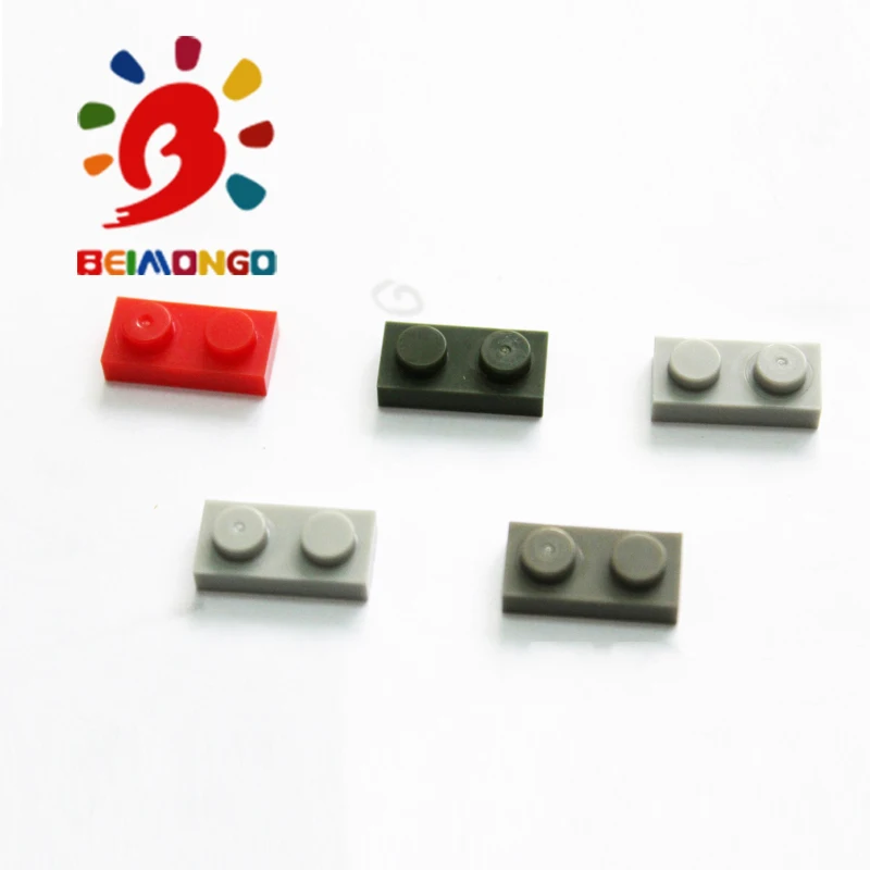 Бесплатная доставка! BEIMONGO 1x2 строительные блоки 300 шт. Развивающие и