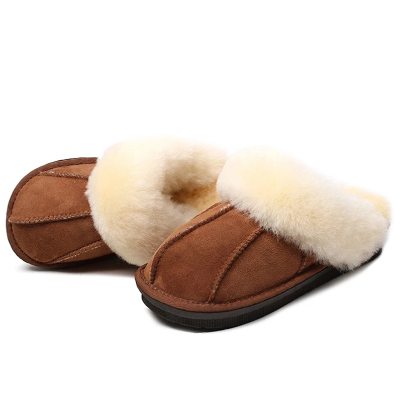 Женские зимние теплые тапочки из овечьей шерсти и меха; женские домашние тапочки; домашние тапочки для влюбленных из овечьей шерсти; домашняя обувь из плюша; женская обувь; b24