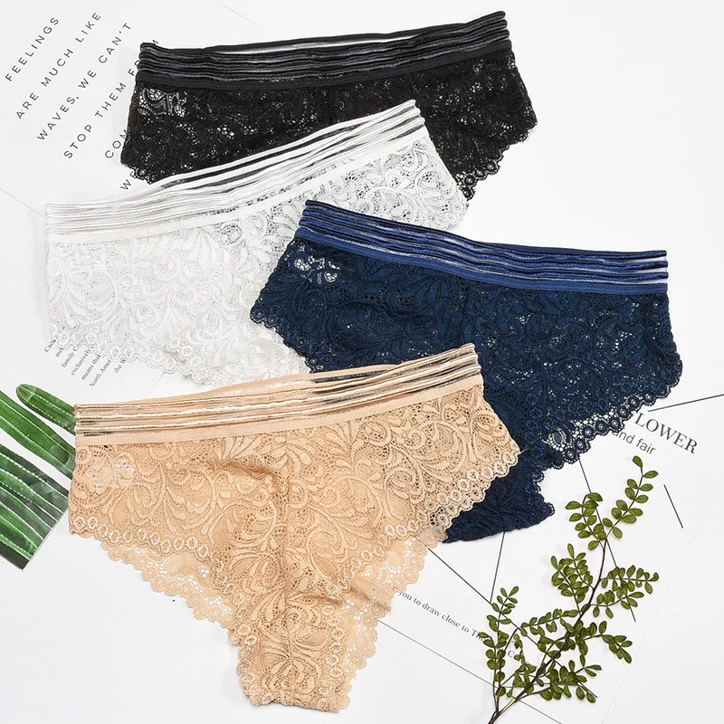 Сексуальные кружевные женские трусики модные красивые трусы хлопковый с низкой