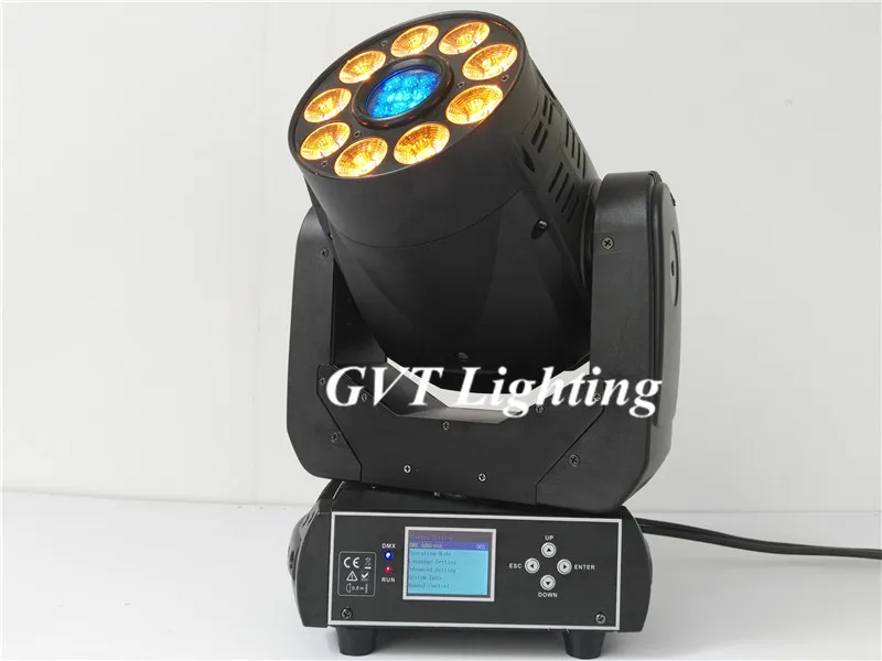 Лидер продаж светодиодный прожектор gobo plus 90 Вт 9x18 RGBWA + UV 6 в 1 с движущейся головкой