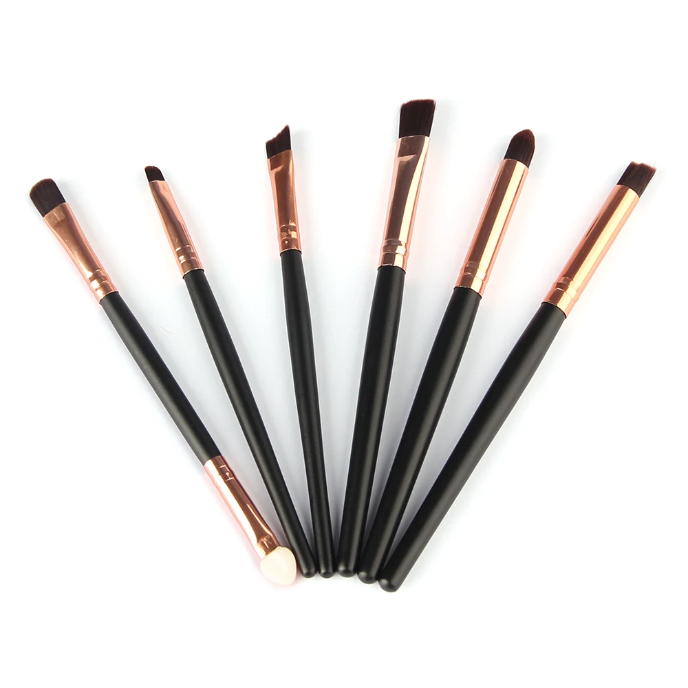 6 шт. профессиональный косметический набор кистей для макияжа пудра основа губ