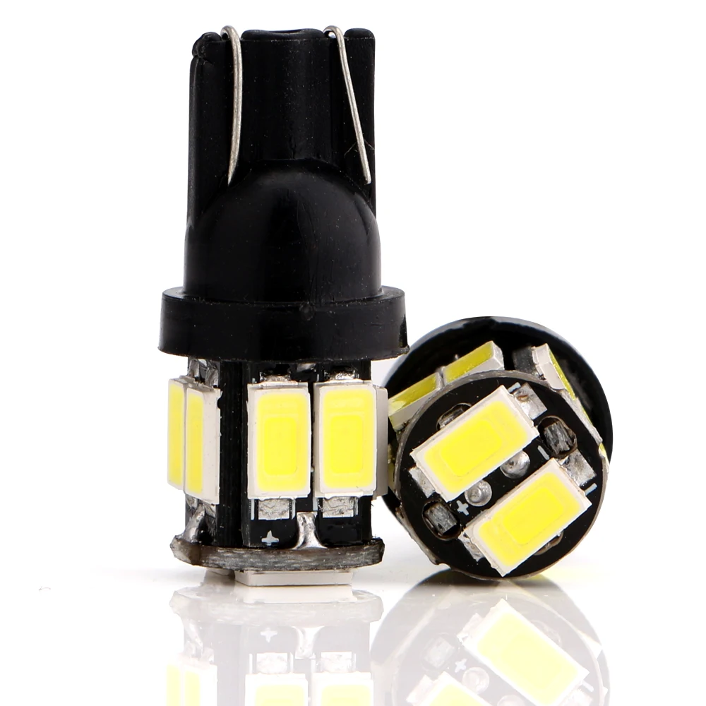 10 шт. W5W 194 T10 5630 SMD 12 В постоянного тока светодиодный ные автомобильные лампы для
