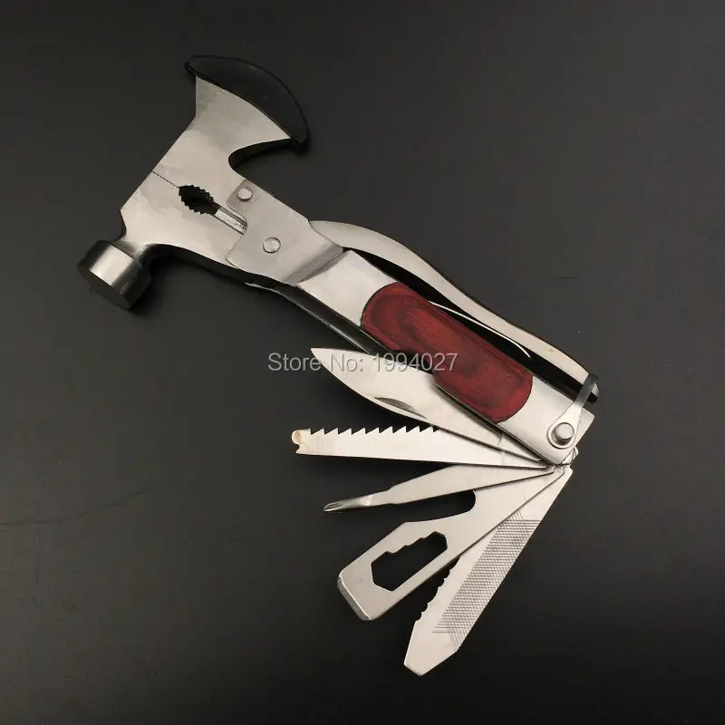 

High quality Household combination kit camping multi-functional plier axe life-saving escape safety hammer window emperorship