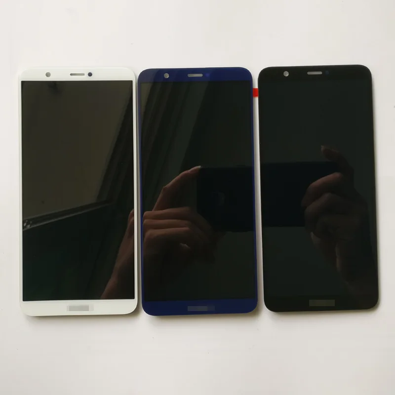 100% протестированный Черный/Белый Новый Для Huawei P Smart FIG-LX1 / FIG-L21 Полный ЖК-дисплей +