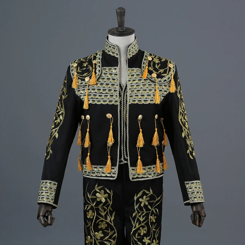 Halloween Adult Men Spanish Matador Spain Bullfighter Cosplay Costume Theater For Stage Performance Masquerade Party |
