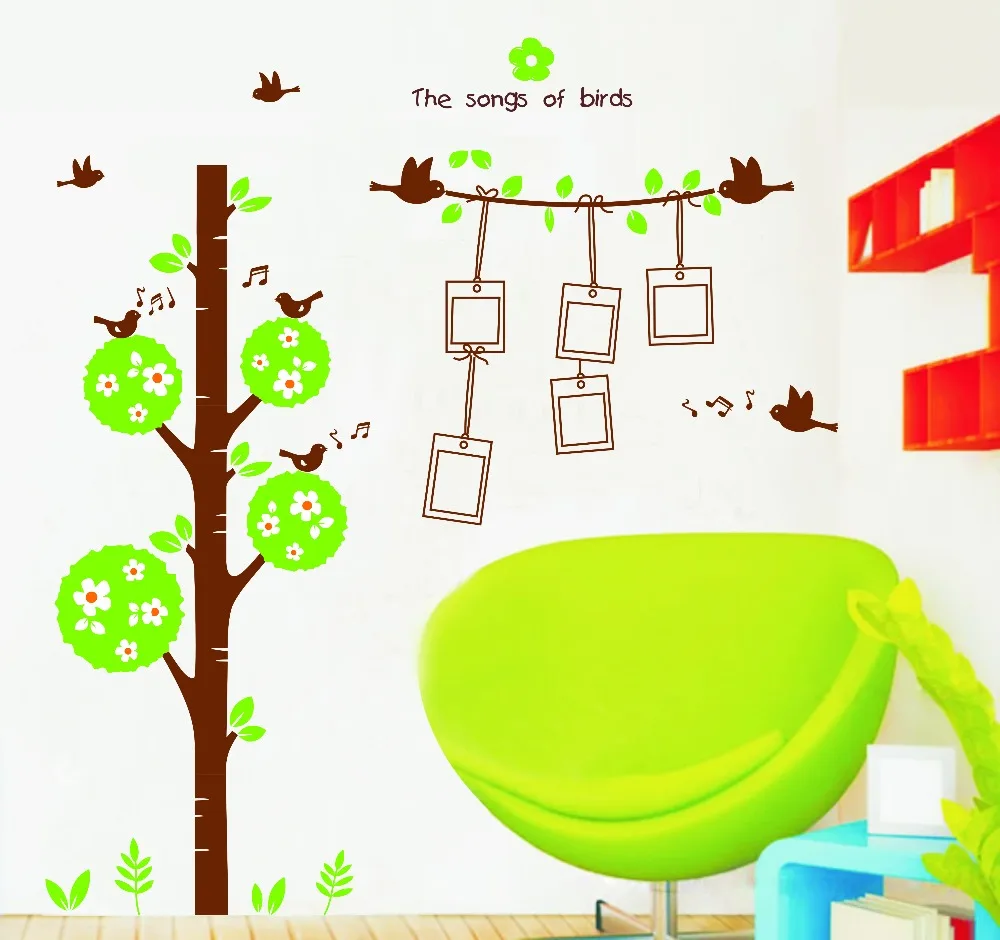 

Wishing tree background picture the bedroom decorates The third generation of removable wall stickers