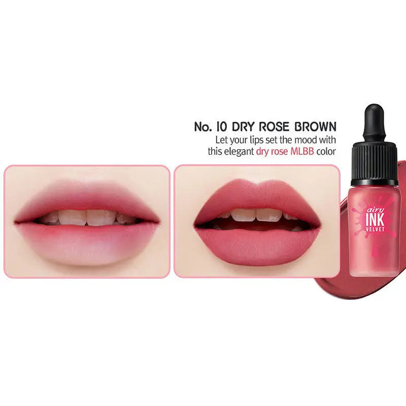 Dry Rose Brown Перперная чернильная воздушная бархатная жидкая помада Dear Darling тату для губ увлажняющий Focallure прозрачный блеск для губ - Цвет: Dry Rose Brown