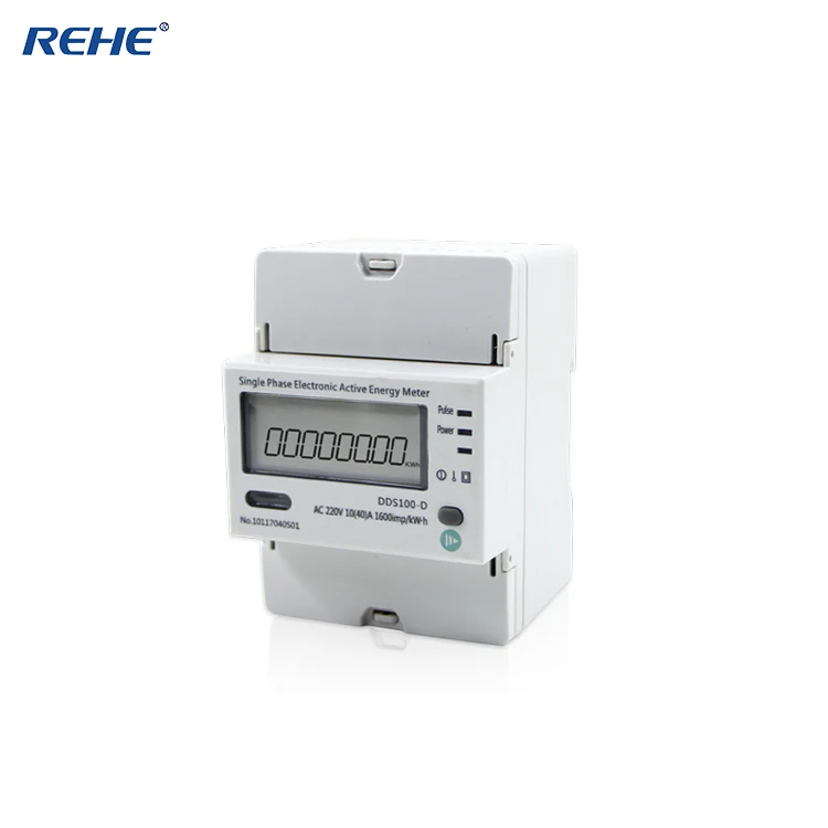

Цифровой счетчик REHE RH-DDS100-D Din-Rail, однофазный электронный активный счетчик энергии