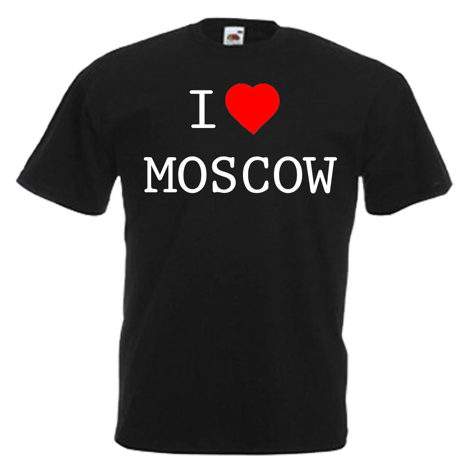 Я люблю сердце Москву Россия футболка все размеры и цвета хип хоп Мужская