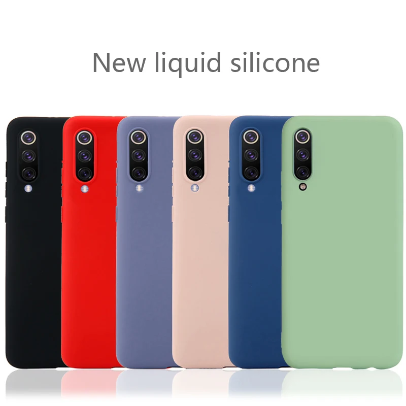 Soft Silicone Phone Case For xiaomi mi 9 8 se 6 6X mix2 mix2s mix3 Cover for mi8 8se plain Cases |